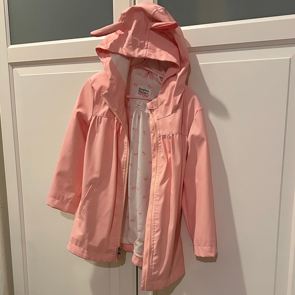 Cat & Jack Pink Hooded Raincoat